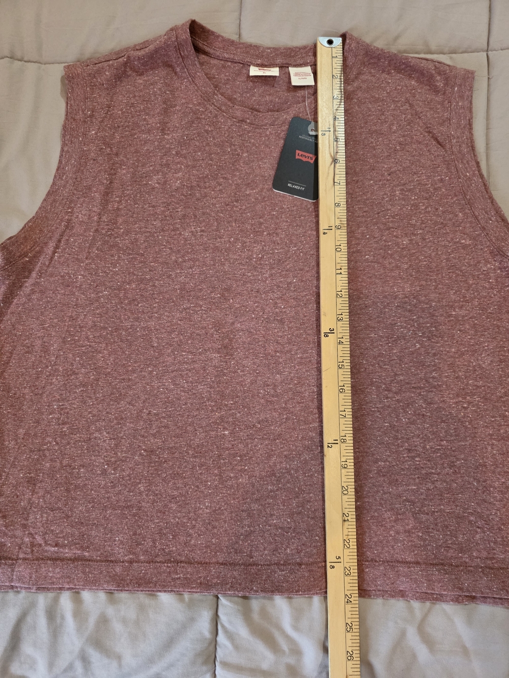 Levi's Women's Sleeveless Crewneck Tank - Heather Mauve - Picture 3 of 12